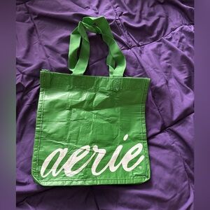 Aerie Bright Green Reusable Tote